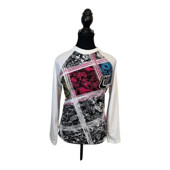 Downhill Troylee Designs Bike motocross shirt Graphic Long Sleeve size XS - Picture 1 of 5